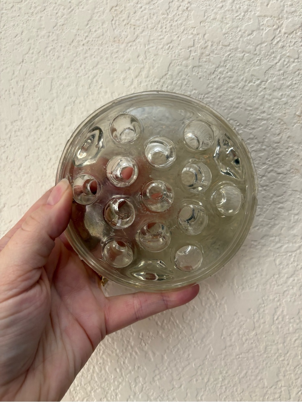 Clear Glass Flower Frog Vase Insert